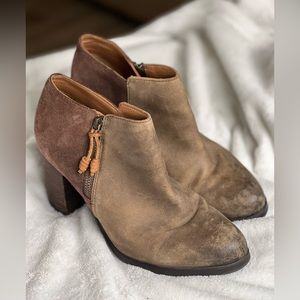 Sperry Top Sider Block Heel Bootie Suede